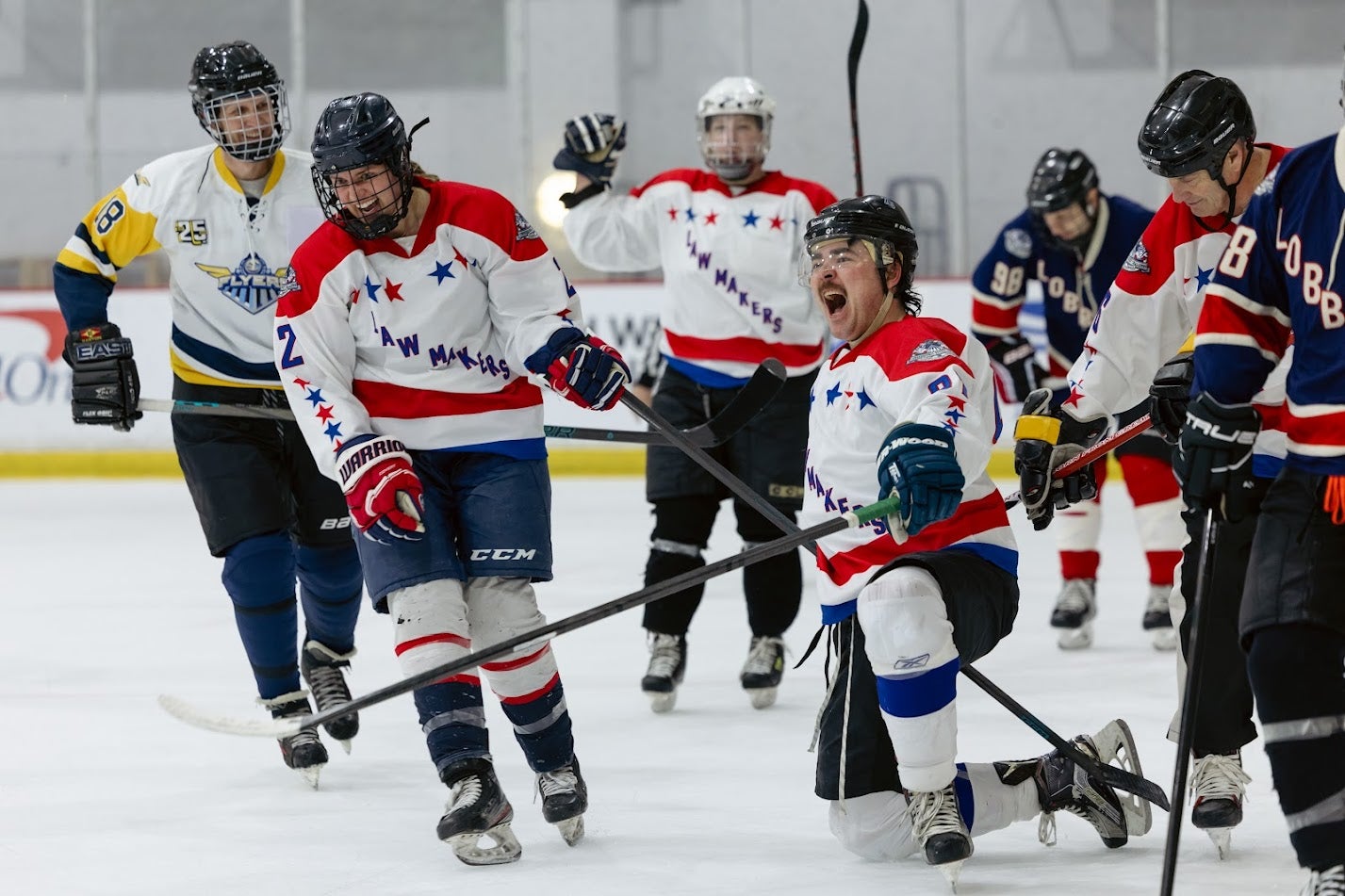 Lawmakers and Lobbyists Drop the Gloves in Ice Hockey Thriller