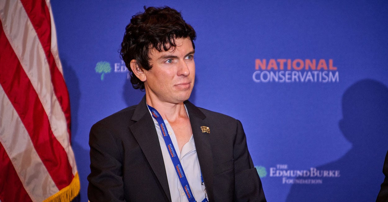 Curt Mills speaks at the National Conservatism Conference in Washington, D.C.