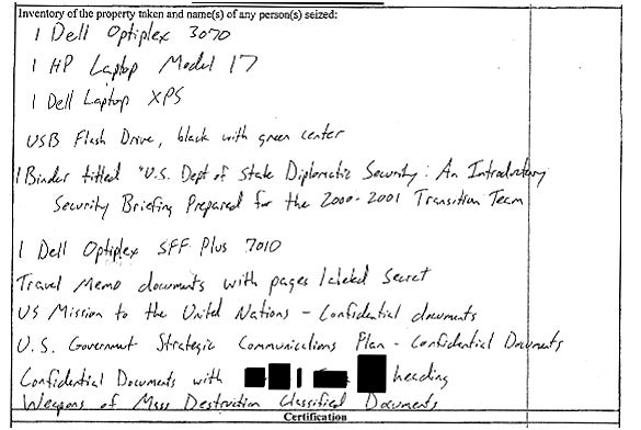 Classified Docs Seized at John Bolton’s Office, Court Records Show