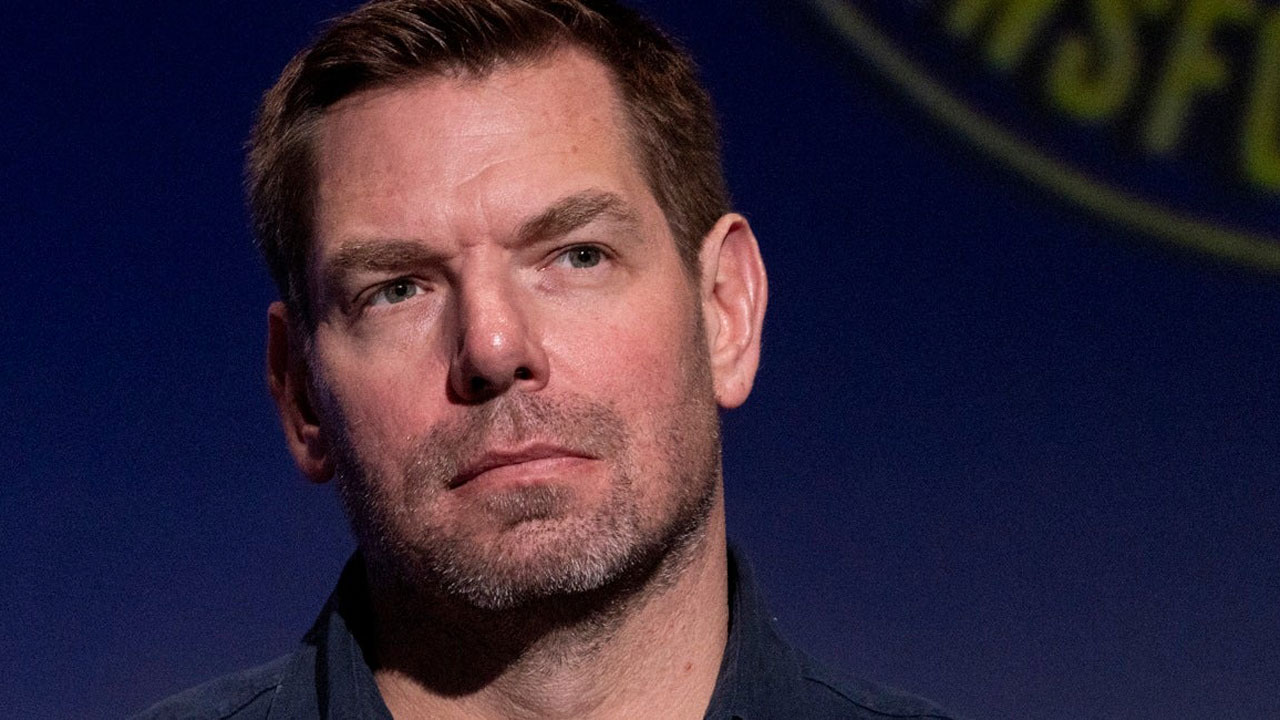 Eric Swalwell scowling