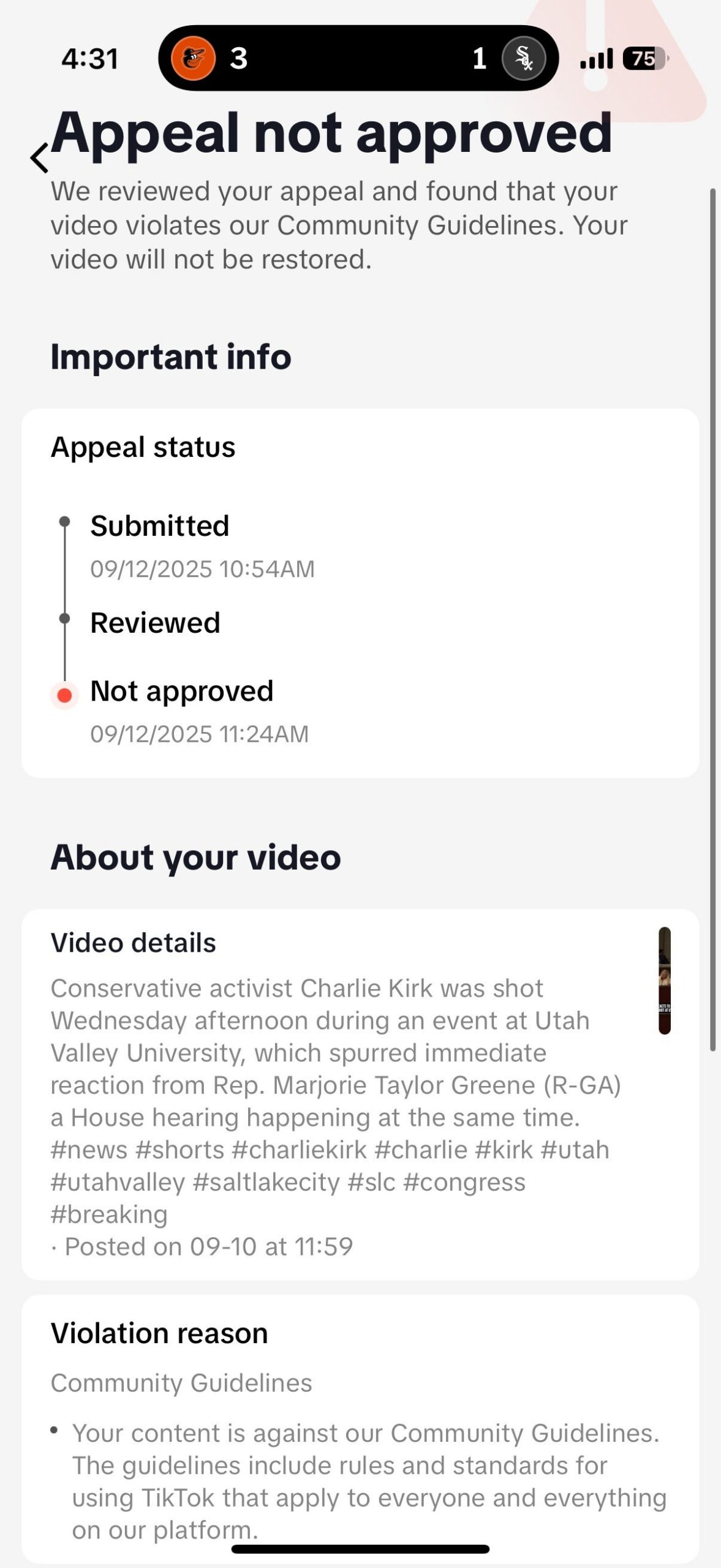 These Lawmaker Responses to Charlie Kirk’s Death Are Apparently a Bridge Too Far for TikTok