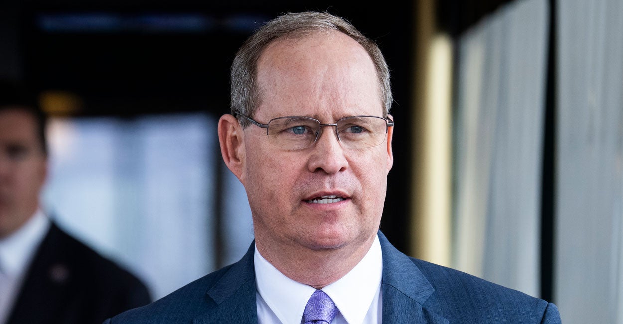 Congressman Greg Murphy exits the Capitol Hill Club.