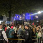 Anti-Israel Protesters Demonstrate Outside Israeli Embassy in Washington